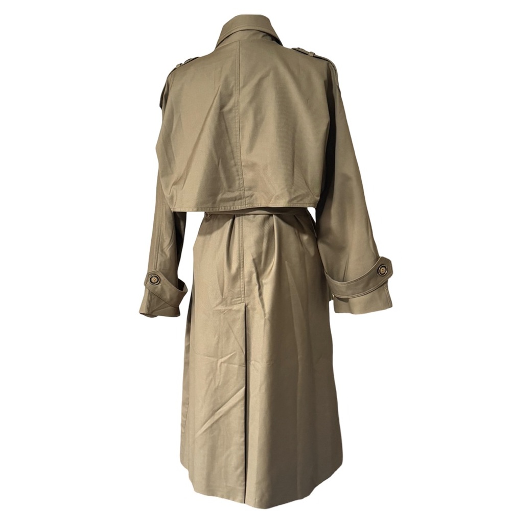 VANESSA LAB • Khaki Beige Trench Coat Driving Jacket - Picture 7 of 11